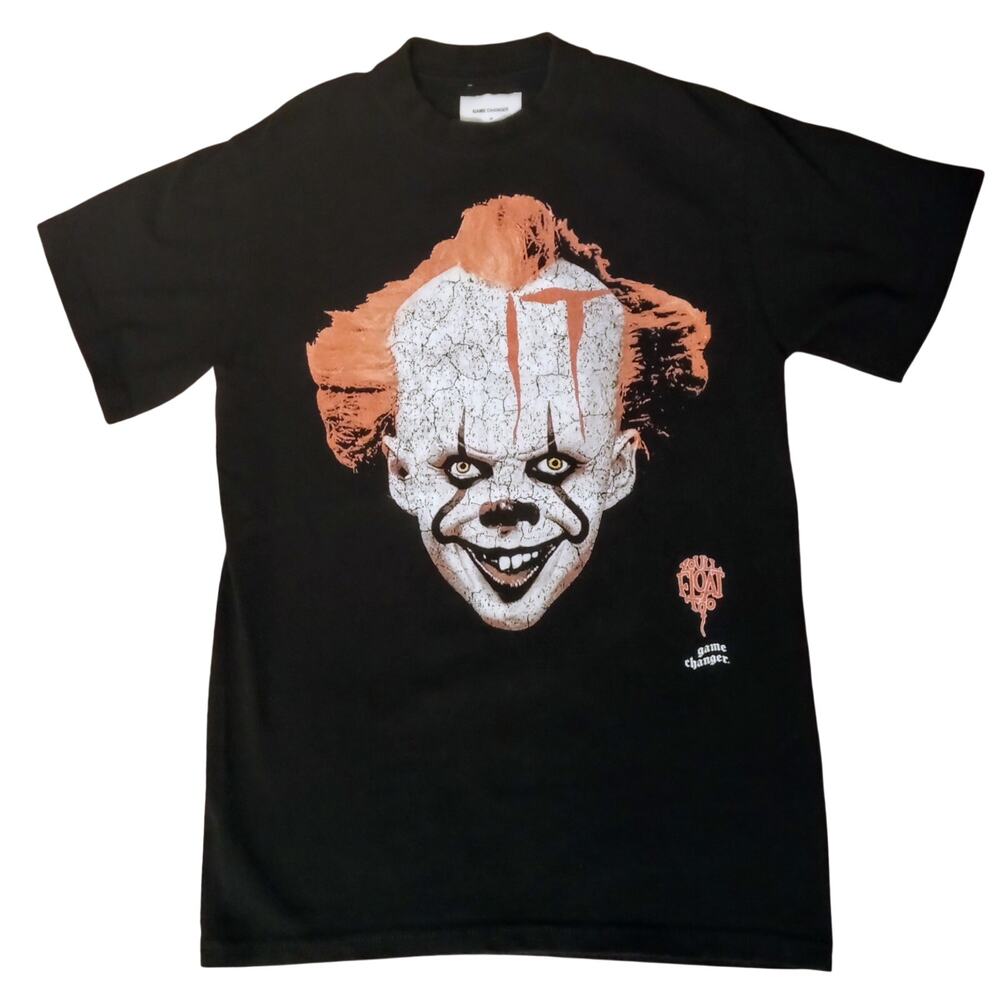 Gamechanger x Pennywise IT Horror Movie Graphic Tee Shirt You'll Float Too SZ M